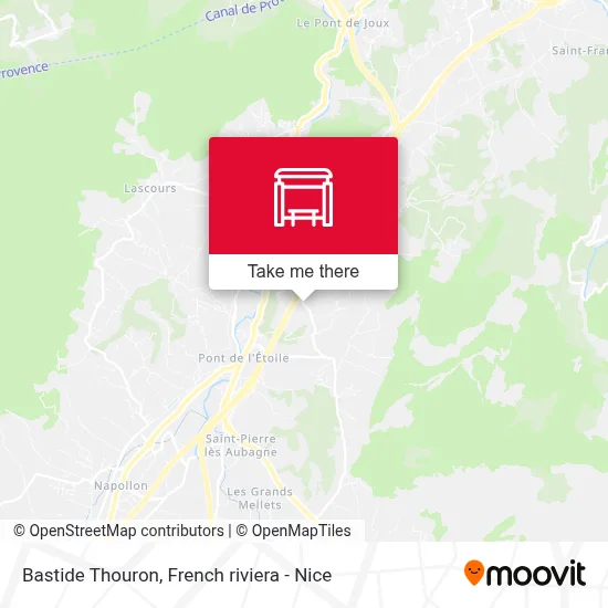 Bastide Thouron map