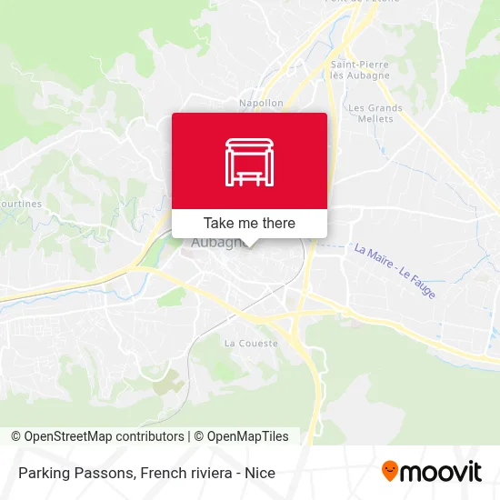 Parking Passons map