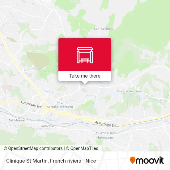 Clinique St Martin map