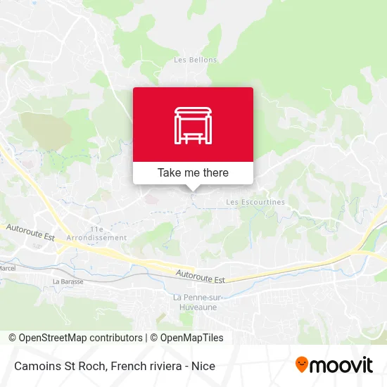 Camoins St Roch map
