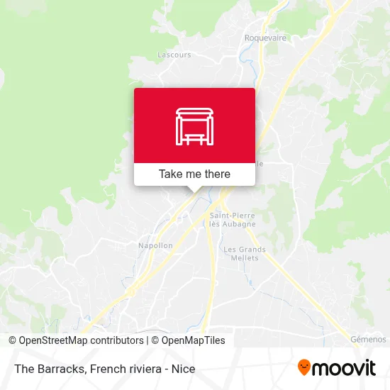 Les Baraques map