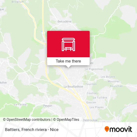 Battiers map