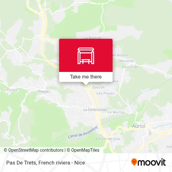 Pas De Trets map