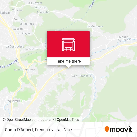 Camp D'Aubert map