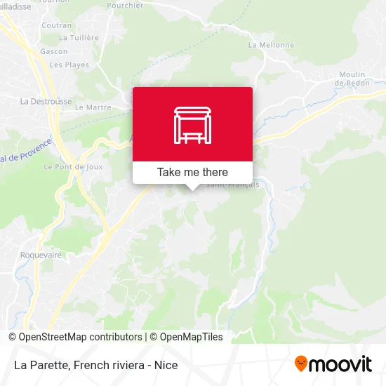 La Parette map