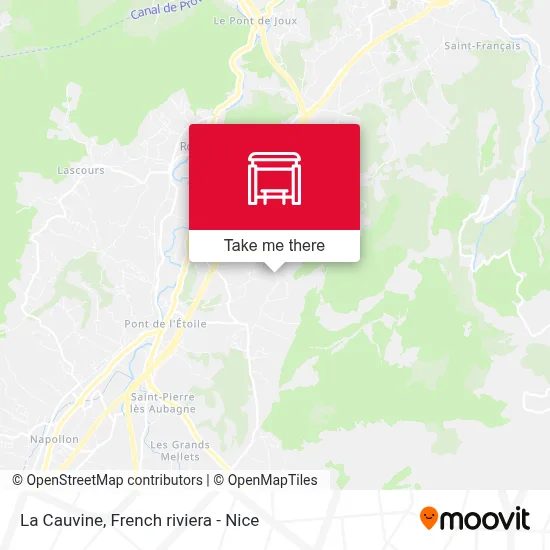 La Cauvine map