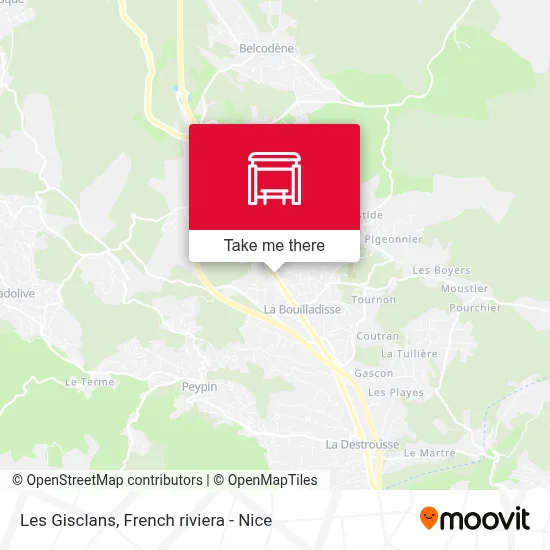 Les Gisclans map