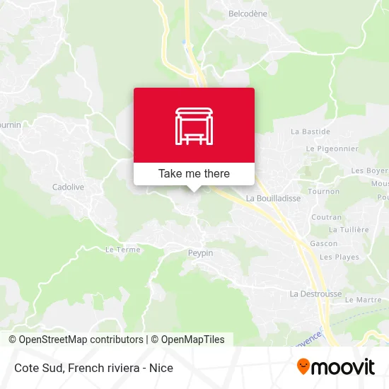 Cote Sud map