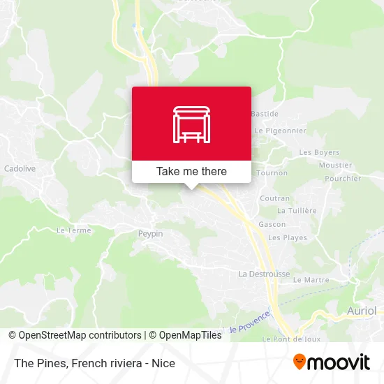 Les Pins map