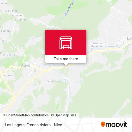 Les Lagets map
