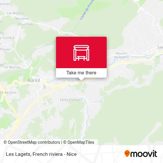 Les Lagets map