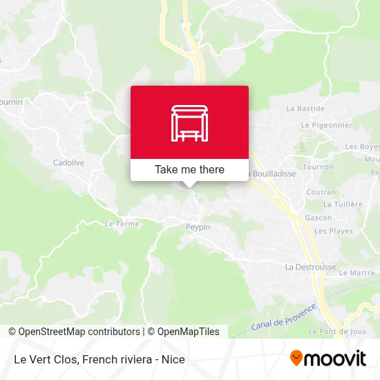 Le Vert Clos map