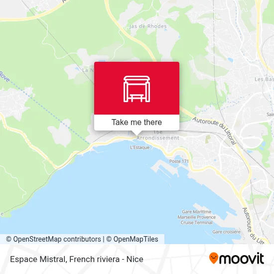 Espace Mistral map