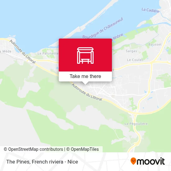 Les Pins map