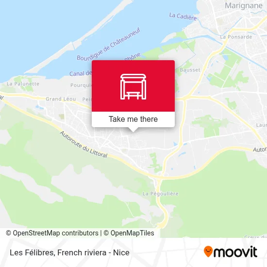 Les Félibres map