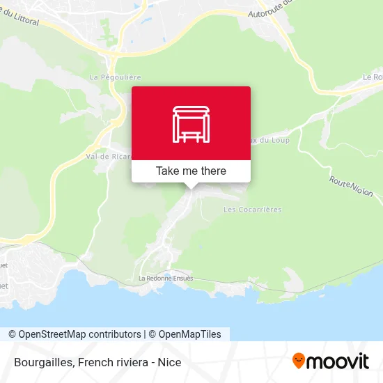 Bourgailles map