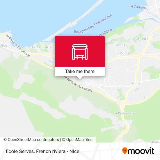 Ecole Serves map