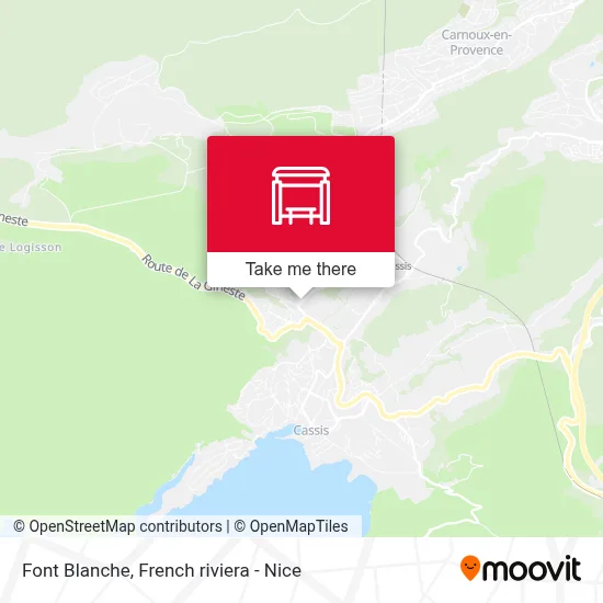 Font Blanche map