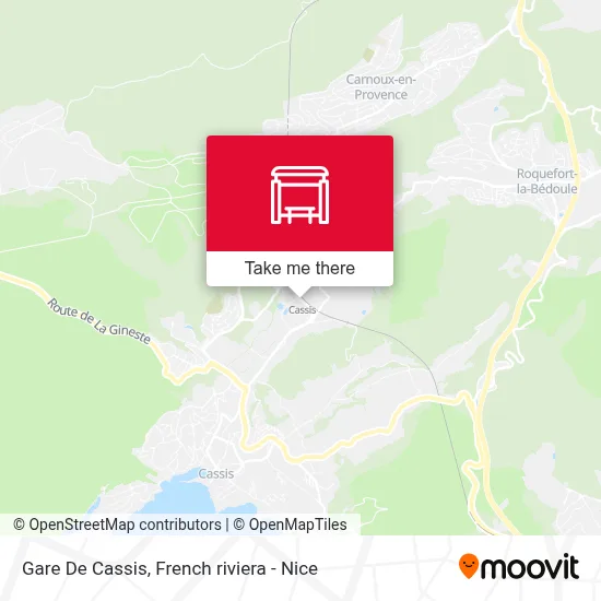 Gare De Cassis map
