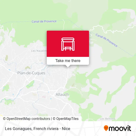 Les Gonagues map