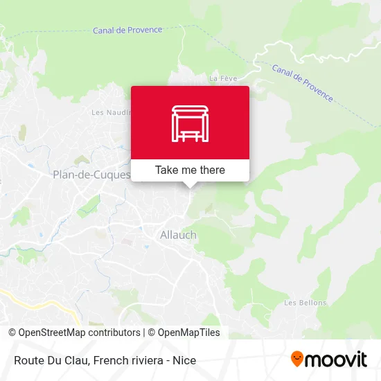 Route Du Clau map