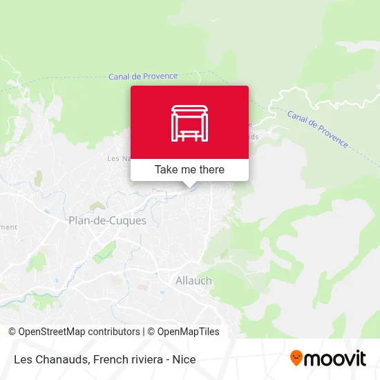 Mapa Les Chanauds
