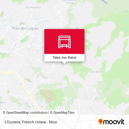 L'Ouviere map
