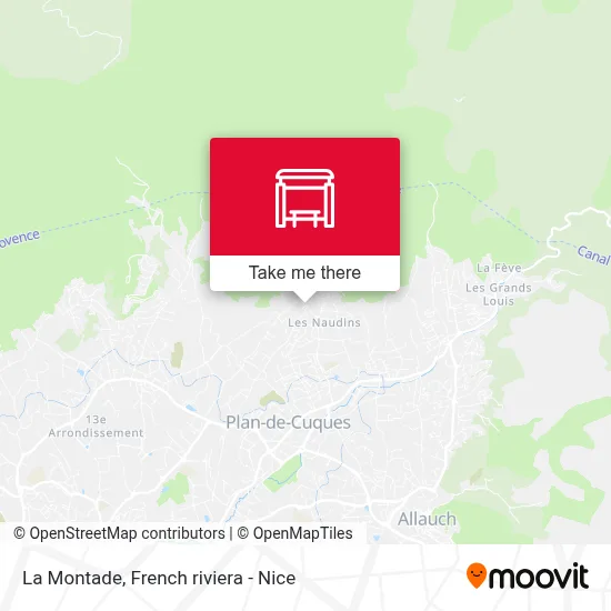 La Montade map