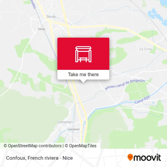 Mapa Confoux