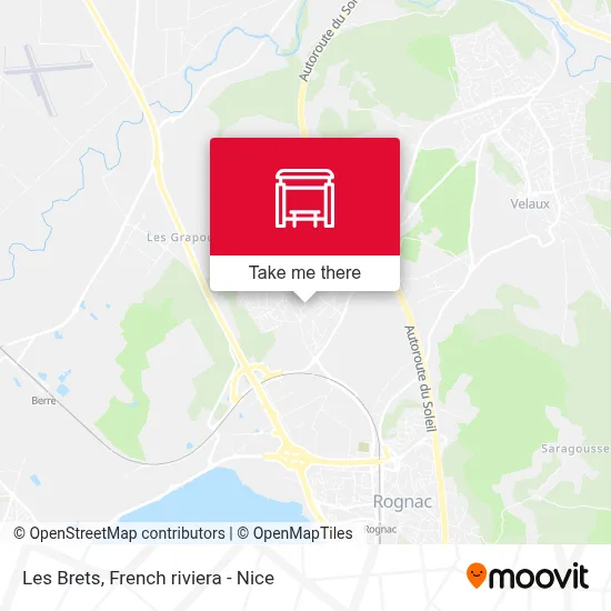 Les Brets map