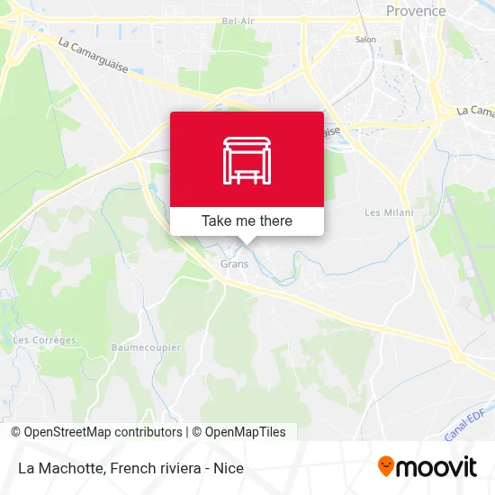 La Machotte map