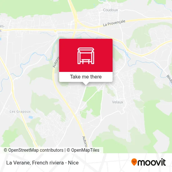 La Verane map