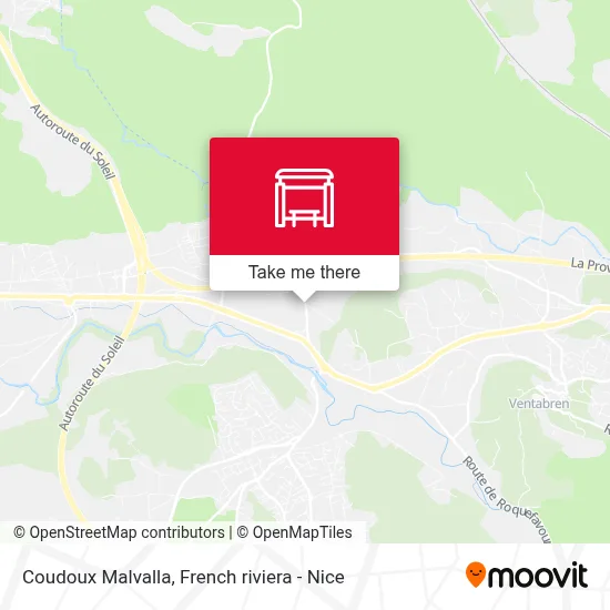 Coudoux Malvalla map