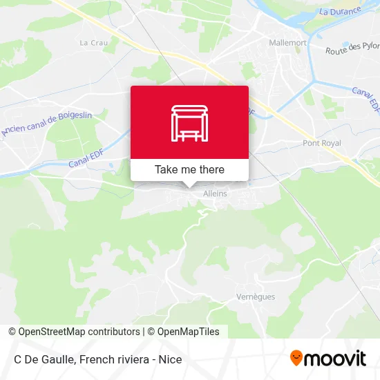 C De Gaulle map
