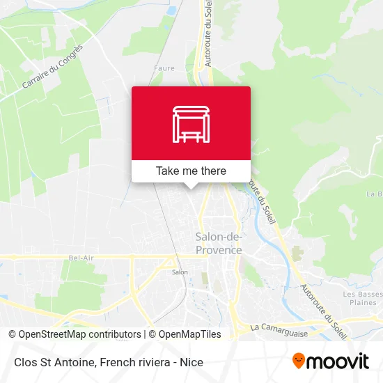 Clos St Antoine map