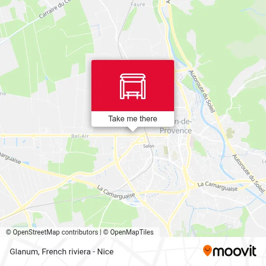 Glanum map