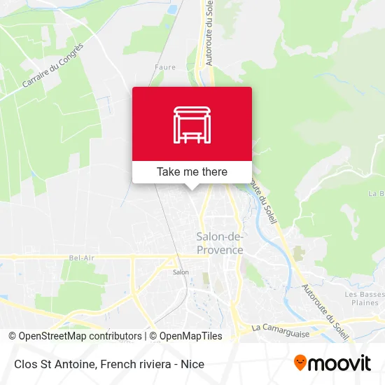 Clos St Antoine map