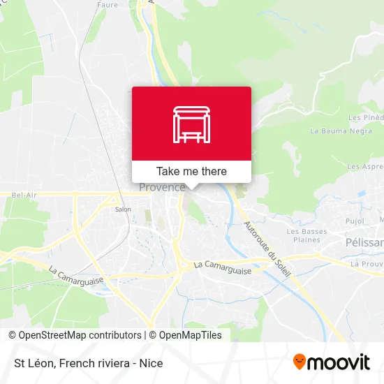 St Léon map
