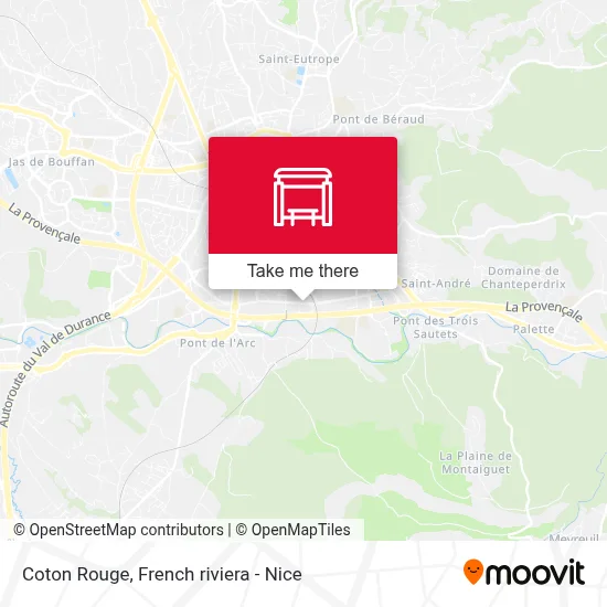 Coton Rouge map
