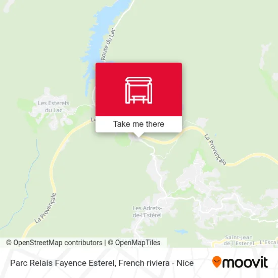 Parc Relais Fayence Esterel map