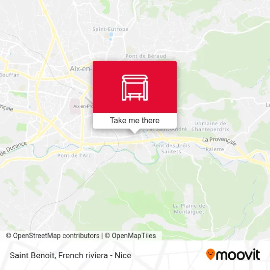 Mapa Saint Benoit