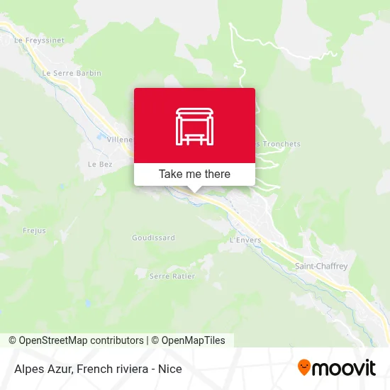 Alpes Azur map