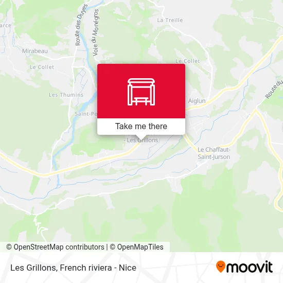 Les Grillons map