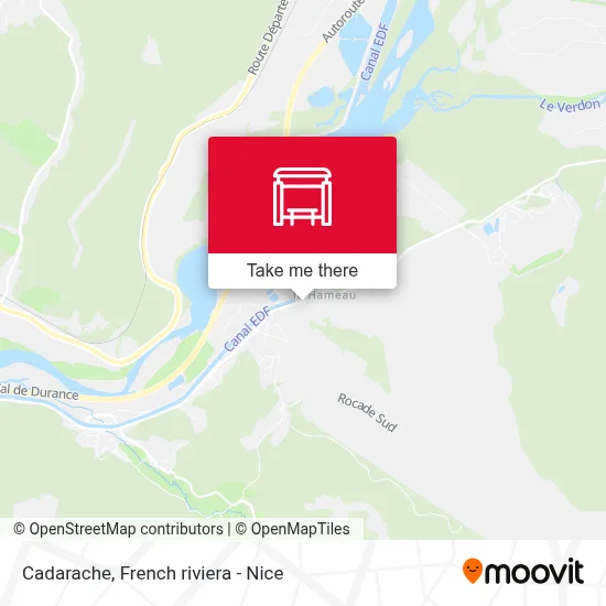 Cadarache map