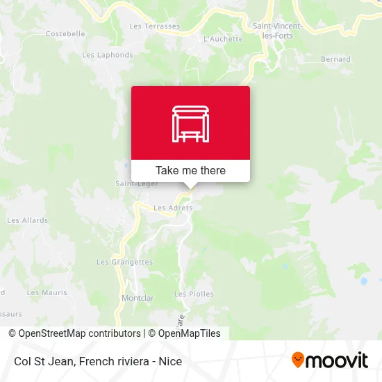 Mapa Col St Jean