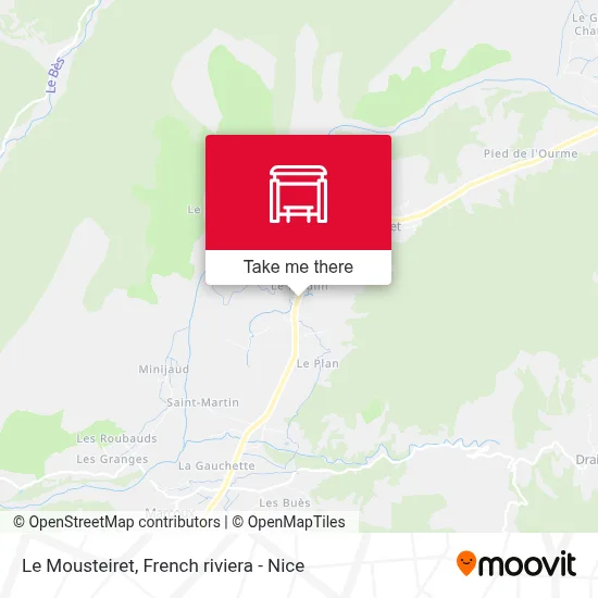 Le Mousteiret map