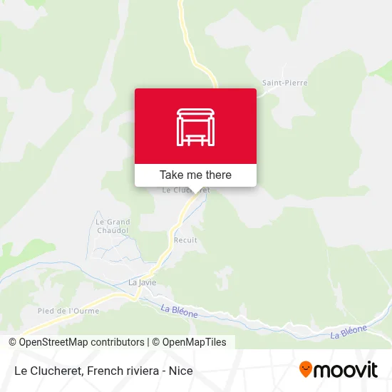 Le Clucheret map