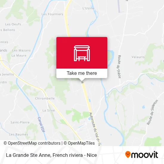 La Grande Ste Anne map