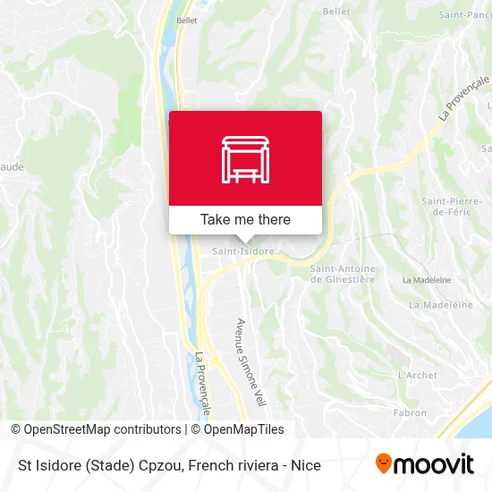 St Isidore (Stade) Cpzou map