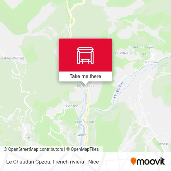 Mapa Le Chaudan Cpzou